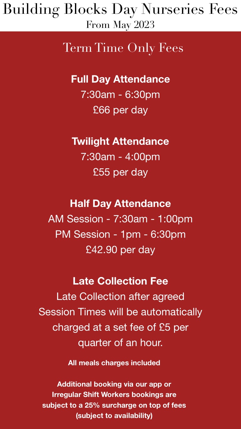 Fees Building Blocks Day Nurseries Spalding Pinchbeck Wrap