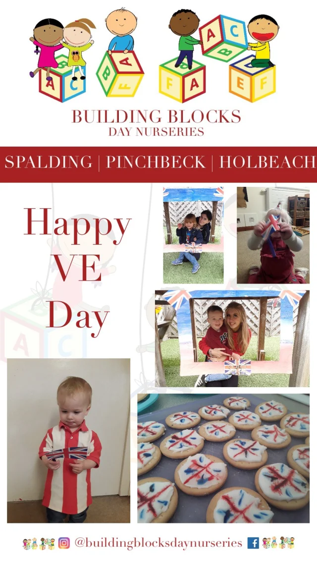 Happy VE Day! The children had a great day partaking in lots of fun activities and enjoyed their quintessential British Lunch (both inside and outside)!

#buildingblocks
#buildingblocksspalding
#buildingblockspinchbeck
#buildingblocksholbeach
#buildingblockdaynurseries
#spalding
#pinchbeck
#holbeach
#eyfs 
#daynursery 
#privatedaynursery 
#bbspalding
#bbpinchbeck
#bbholbeach